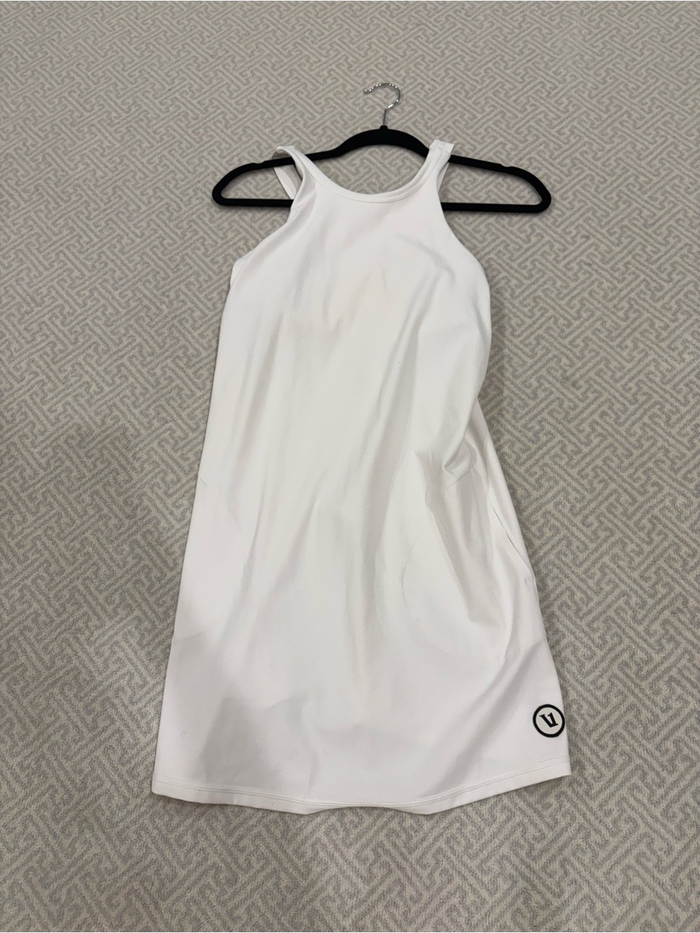 Vuori White Sleeveless Mini Dress